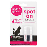 Pride & Groom - Spot On For Cats Flea & Tick Treatment Repellent - 2 Pack - Continental Food Store